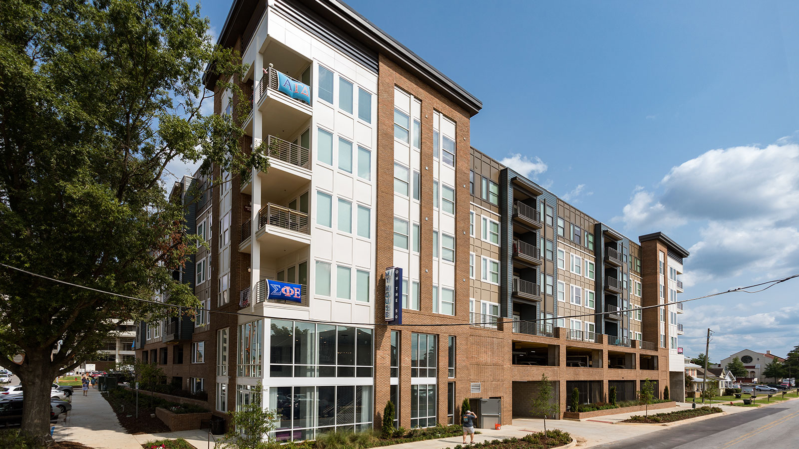 Student housing building exterior