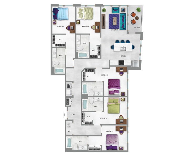 E1 Floor plan